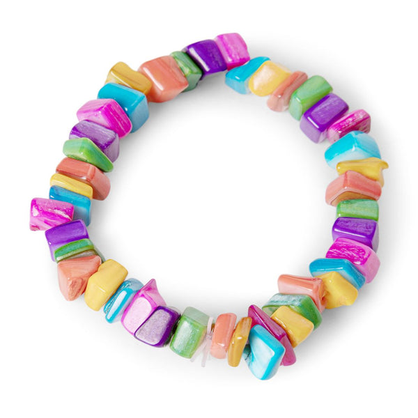 Maasha White Seashell Bracelet for Women, Lightweight & Boho Accessory