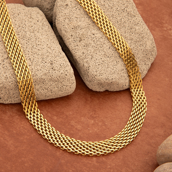 Maasha Gold Multi-Layer Chain Necklace for Women, Bold & Elegant Jewellery