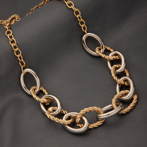 Maasha Statement Necklace for Women, Gold & Silver Chain Design