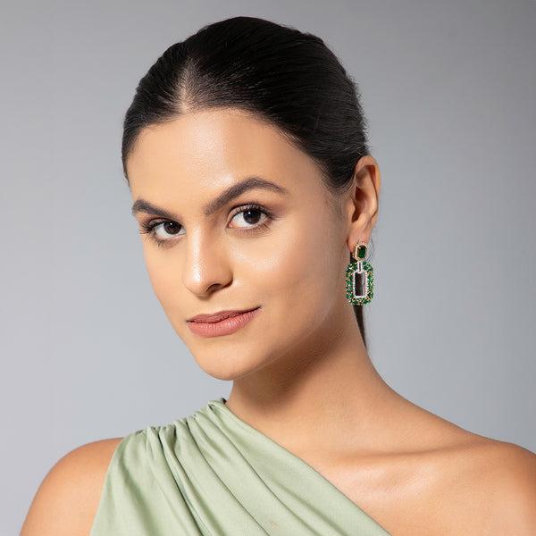 Maasha Festive Earrings, Premium Luxurious Jewellery for Women, Sparkling Zircon
