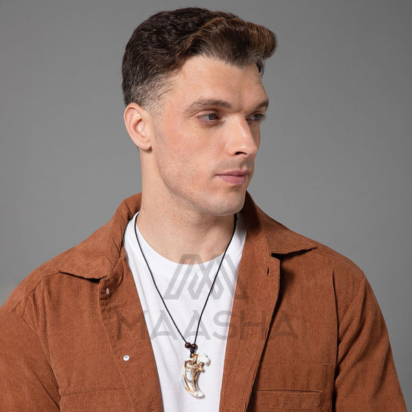 Maasha Adjustable Necklace for Men, Eagle Claw Design, Symbol of Freedom